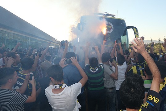 Profesyonel Futbol Takımımıza Coşkulu Karşılama